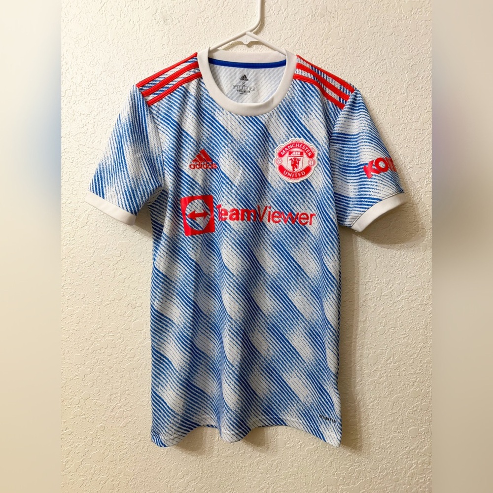 Adidas Manchester United 21/22 Away Soccer Futbol Jersey Kit - S